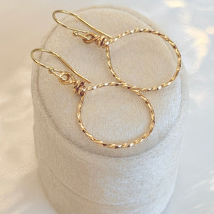 Shoreline Swirl Earrings 14K Gold-Filled, Hypoallergenic