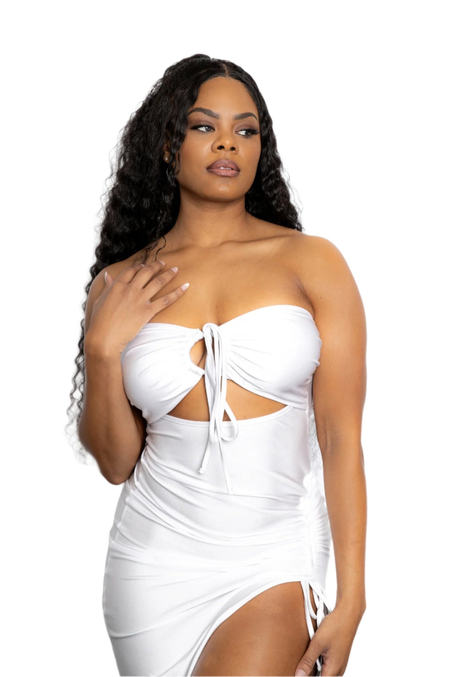 GABRIELA DRESS WHITE