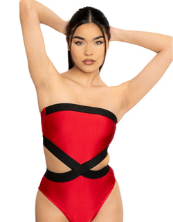 LUNA ONE PIECE BATHING SUIT RED