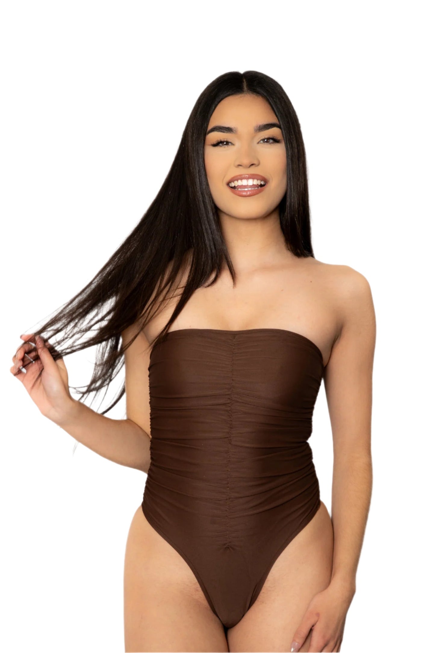Syrian Strapless Sweetheart One-Piece Swimsuit – Elegant Comfort with Flattering Support
