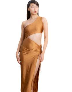 VICTORIA DRESS HAZELNUT