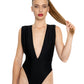 Traje de baño de una pieza con escote en V profundo Astria: elegancia audaz, confianza inigualable