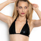 Beset Sexy Triangle Bikini Set – Metallic Glamour Meets Adjustable Comfort