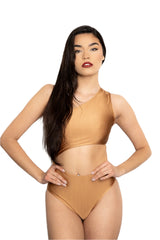 CORA ONE PIECE IN HAZELNUT