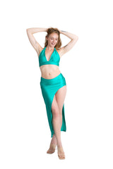 Pallas Three-Piece Bikini and Skirt Set
