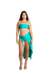 Helios Three Piece Tube Top Bikini Set - Women’s Swimwear