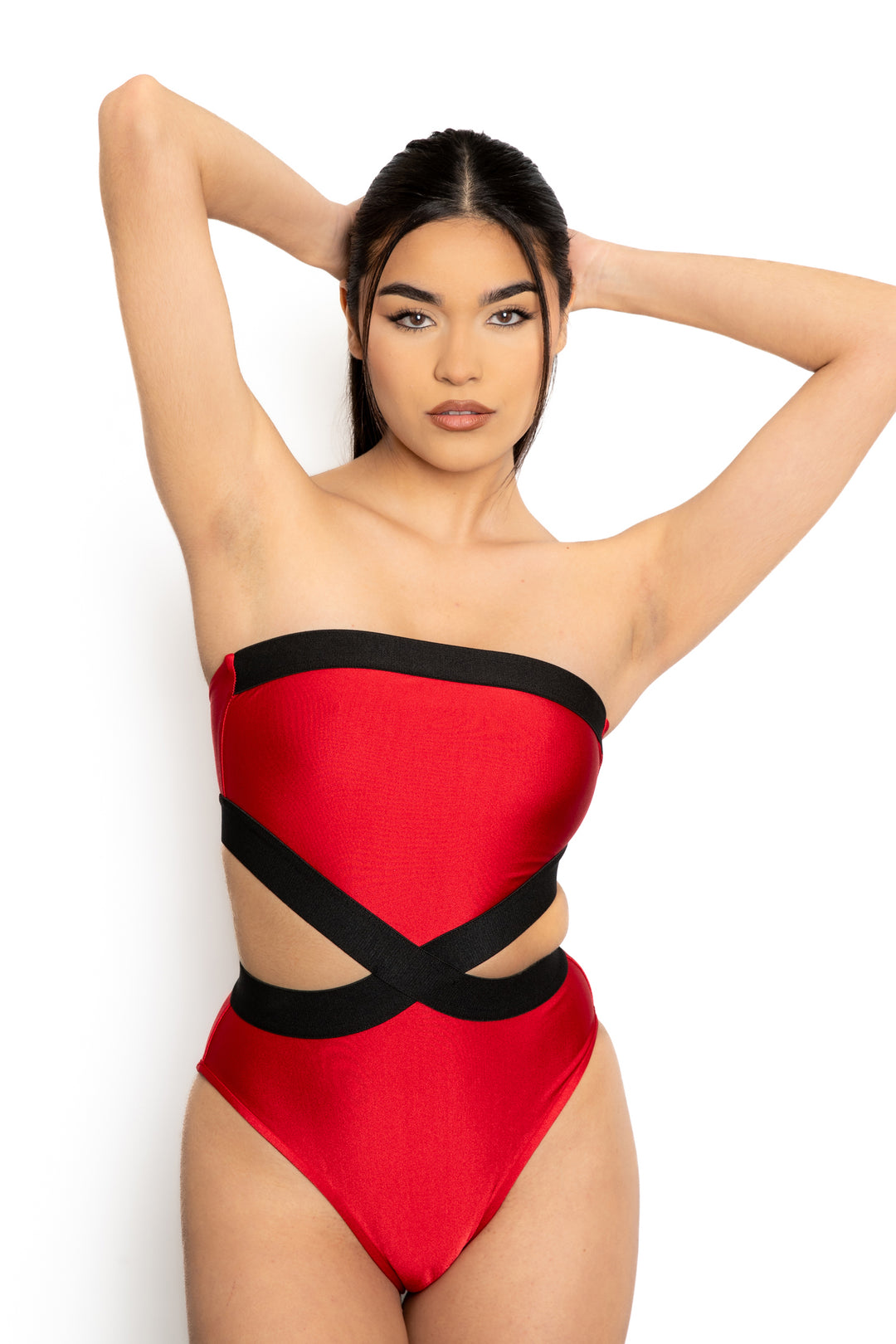 LUNA ONE PIECE BATHING SUIT RED