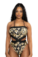 LUNA ONE PIECE BATHING SUIT VERSACE PRINT