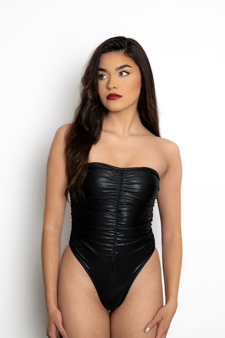 SELENE ONE PIECE BATHING SUITE  BLACK