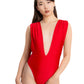 Traje de baño de una pieza con escote en V profundo Astria: elegancia audaz, confianza inigualable
